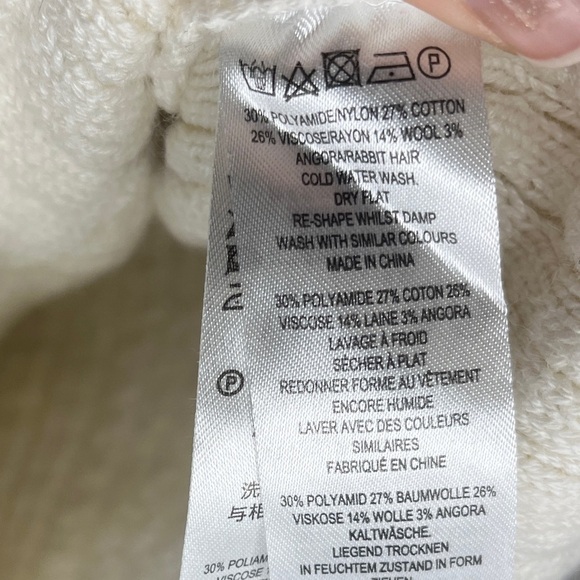 French Connection Angora Wool & Cotton Blend Sweater - Picture 9 of 10